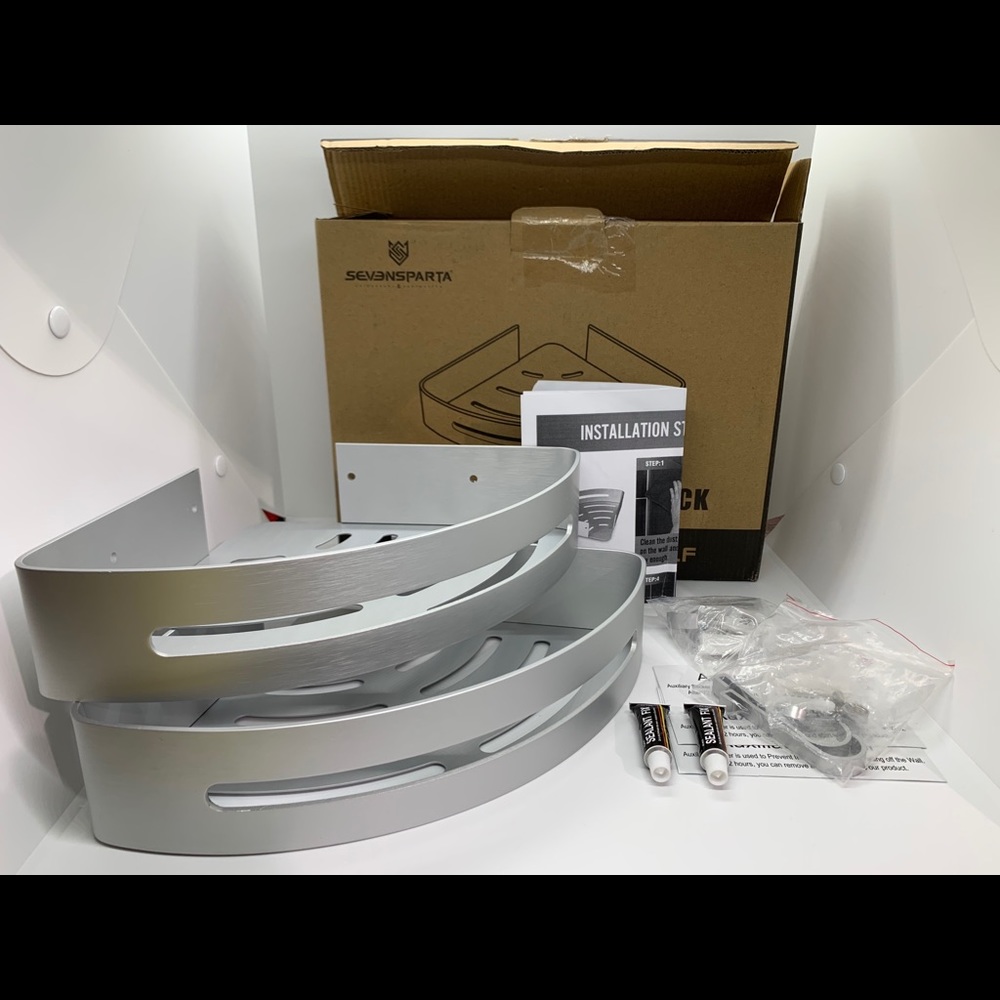 Bathroom Aluminum Caddy Set of 2